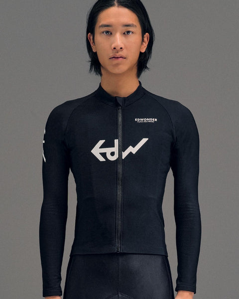Men's EdW Club Thermal Long Sleeve Jersey - Blackm