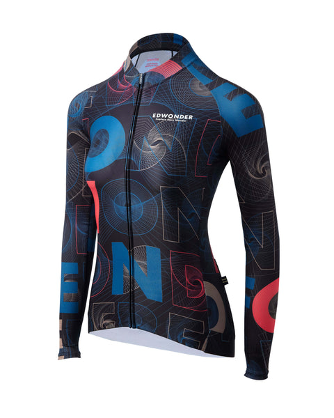 Women's Wonderfool Infinite Long Sleeve Jersey - Galactic Black