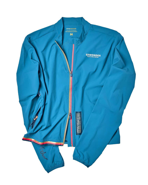 Veste légère pliable édition EdW pour homme - Bleu Adriatique