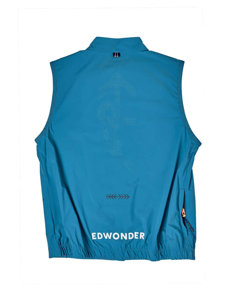 Gilet léger EdW Edition pour homme, pliable - Bleu Adriatique