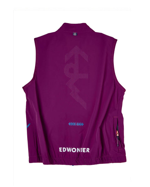 Gilet léger pliable édition EdW pour femmes - Baie de vin