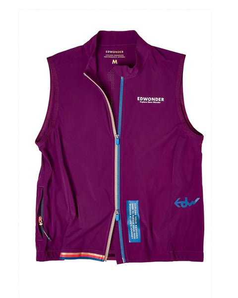 Men's EdW Edition Lightweight Stowable Vest - Wine Berry