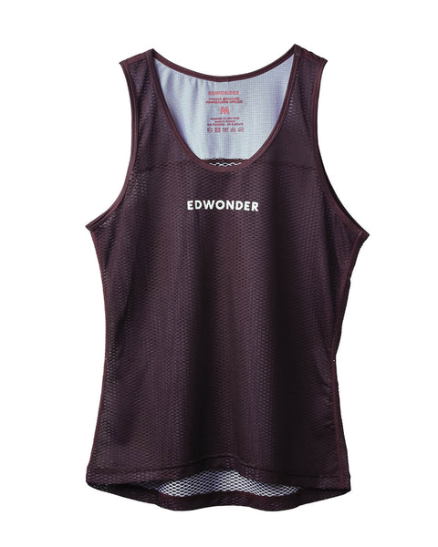 Women's EdW Edition Sleeveless Base Layer - Burgundy Brown