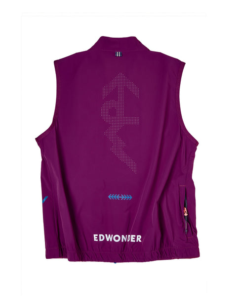 Women's EdW Edition Lightweight Stowable Vest - Wine Berry