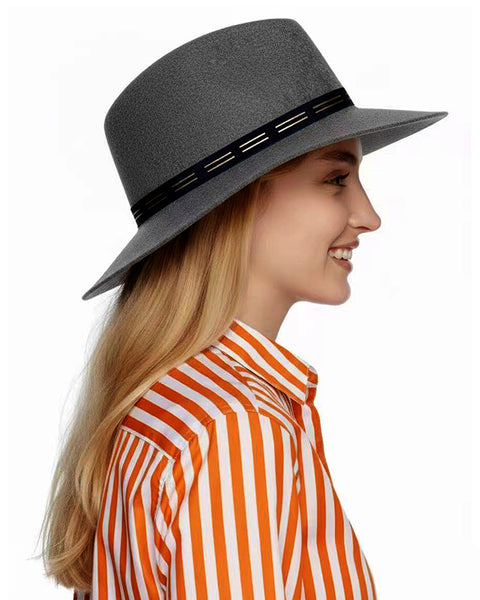 EdW Trimmed Felted Wool Fedora