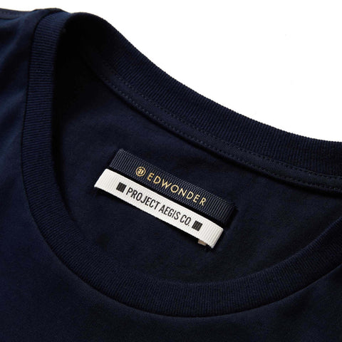 Geometry Wonder Organic Cotton T-shirt - Navy / 几何系列好奇有机棉T恤 - 海军蓝