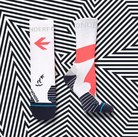 EdWonder x Stance Wonderfool Performance Socks [Explore] - White Pink