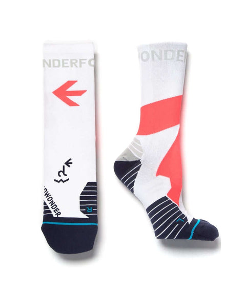 EdWonder x Stance Wonderfool Performance Socks [Explore] - White Pink / 高性能袜子 [探索] - 白粉